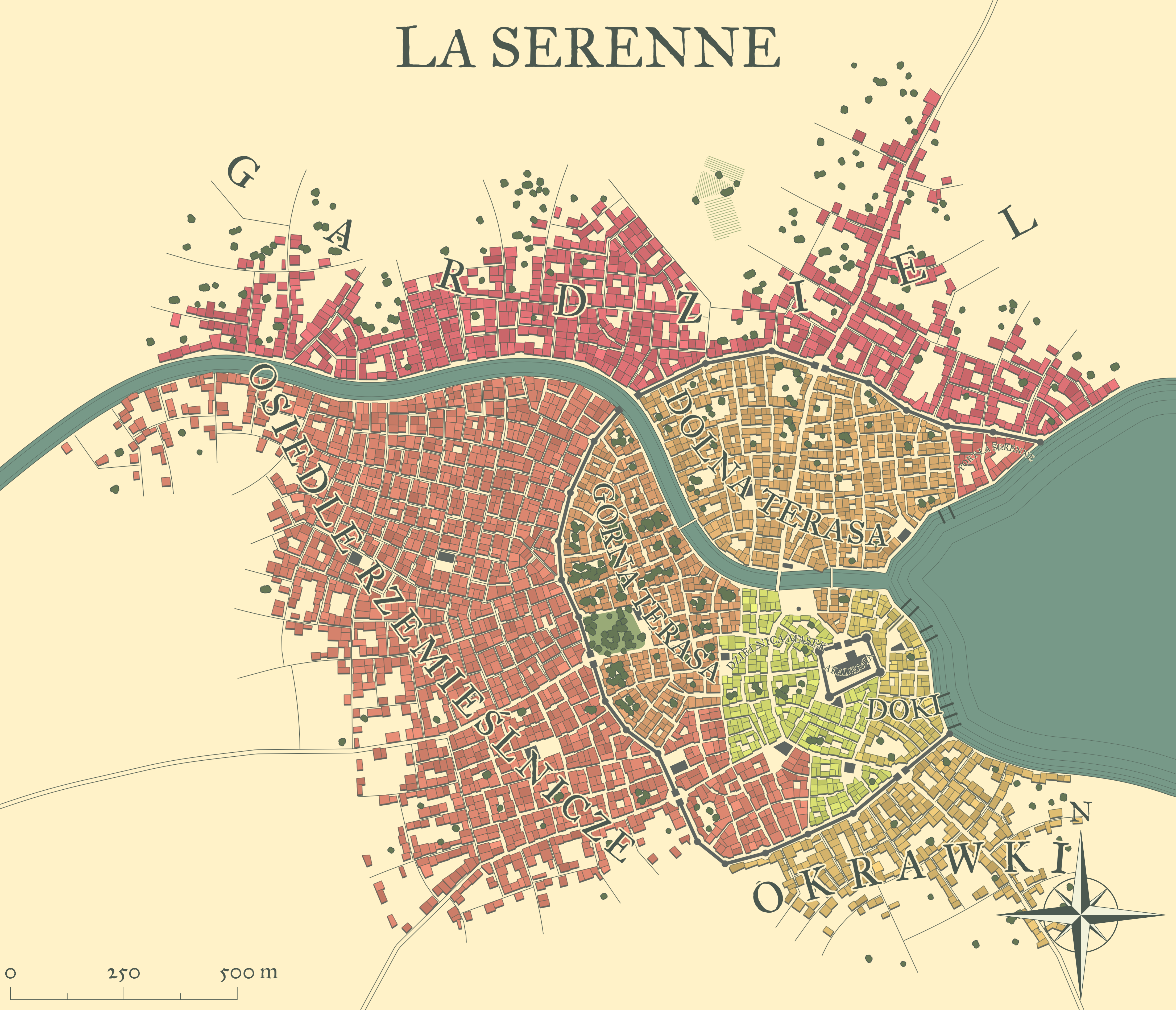 Mapa La Serenne
